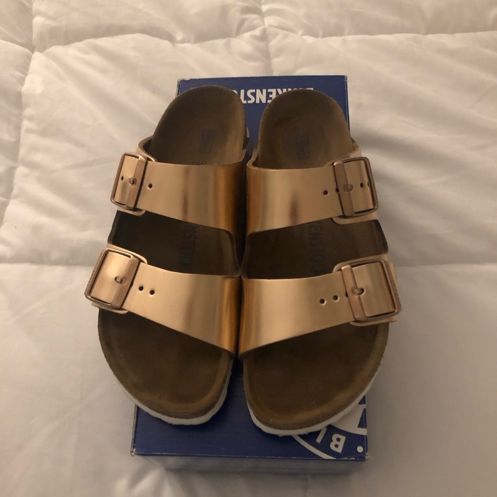 Birkenstock Arizona Metallic Copper